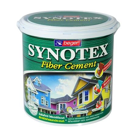 สีทาพื้นไม้ไฟเบอร์ซีเมนต์ ชนิดด้าน BEGER SYNOTEX สีไม้มะเกลือ 1 แกลลอน_0