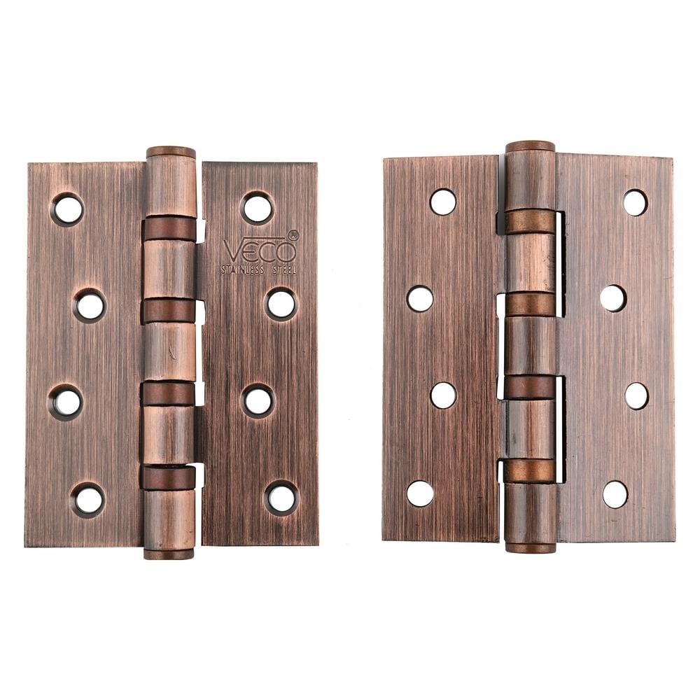 บานพับ 4x3 นิ้ว x 3 มม. VECO 433-14 4BB สีทองแดงรมดำ (แพ็ก 2 ชิ้น)