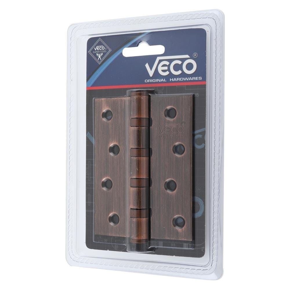บานพับ 4x3 นิ้ว x 3 มม. VECO 433-14 4BB สีทองแดงรมดำ (แพ็ก 2 ชิ้น)