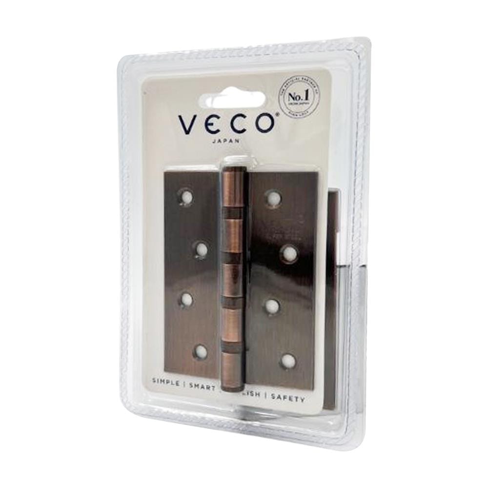 บานพับ 4X3 นิ้ว X 2 มม. VECO 432-11 4BB สีทองแดงรมดำ (แพ็ก 2 ชิ้น)