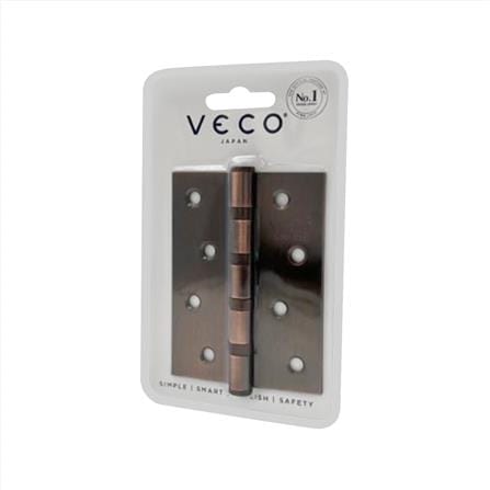 บานพับ 4X3 นิ้ว X 2 มม. VECO 432-11 4BB สีทองแดงรมดำ (แพ็ก 3 ชิ้น)_2