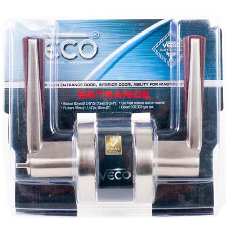 มือจับก้านโยก VECO 6224-SS-ET สีสเตนเลส/ไม้