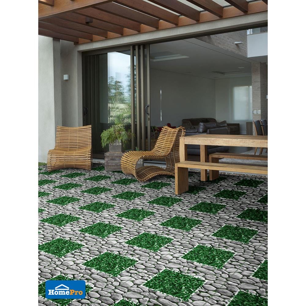 กระเบื้องพื้น 40x40ซม. หินล้อม เทา 1M2