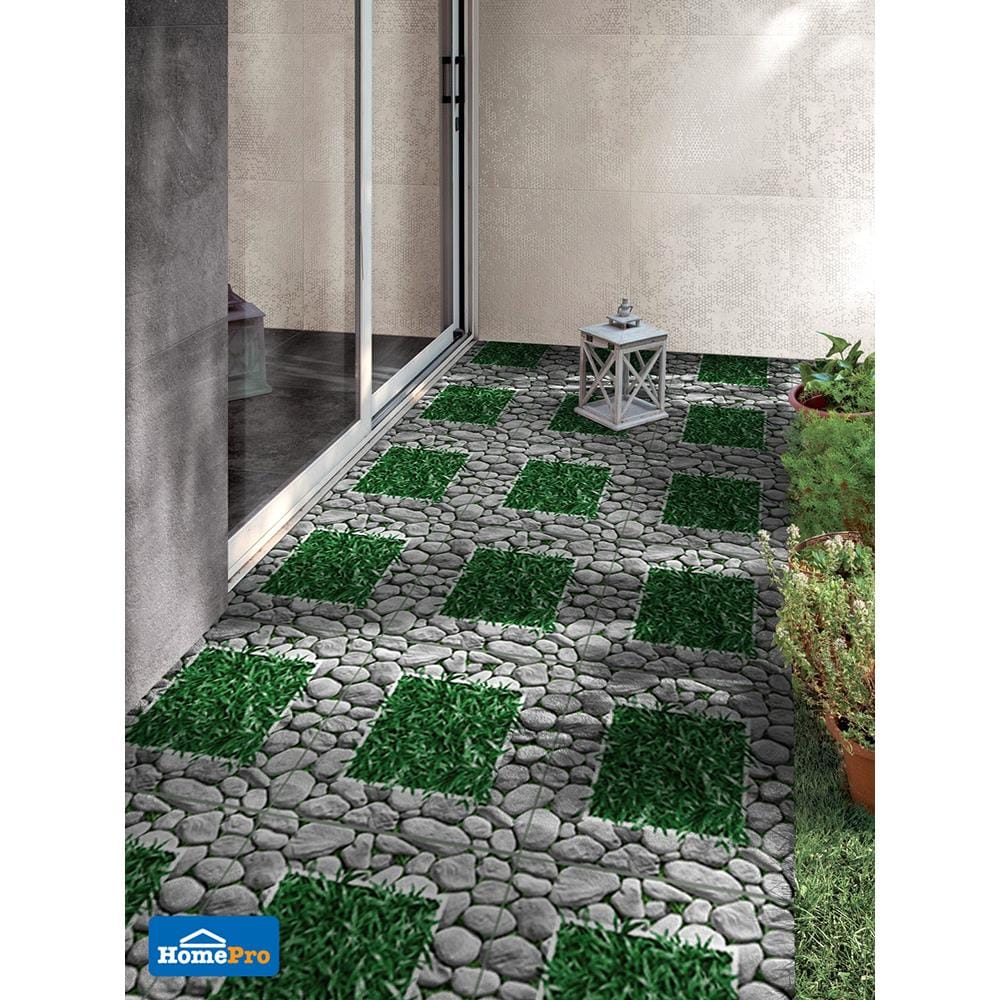 กระเบื้องพื้น 40x40ซม. หินล้อม เทา 1M2