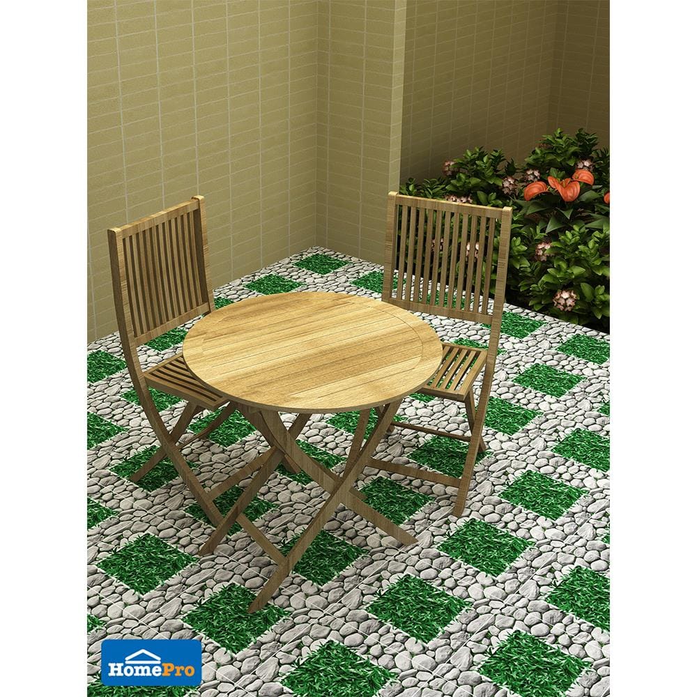 กระเบื้องพื้น 40x40ซม. หินล้อม เทา 1M2