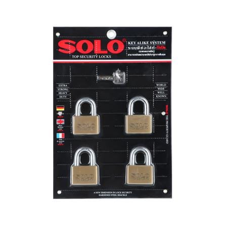 กุญแจคีย์อะไลก์ SOLO 4507SQ50 50 มม. แพ็ก 4 ตัว_0