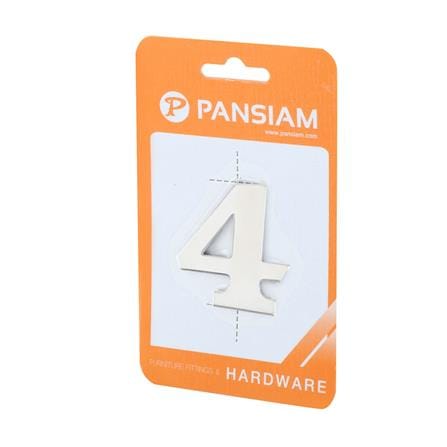 ตัวเลขอารบิค #4 PANSIAM AN-450 50 มม. สีสเตนเลส_1