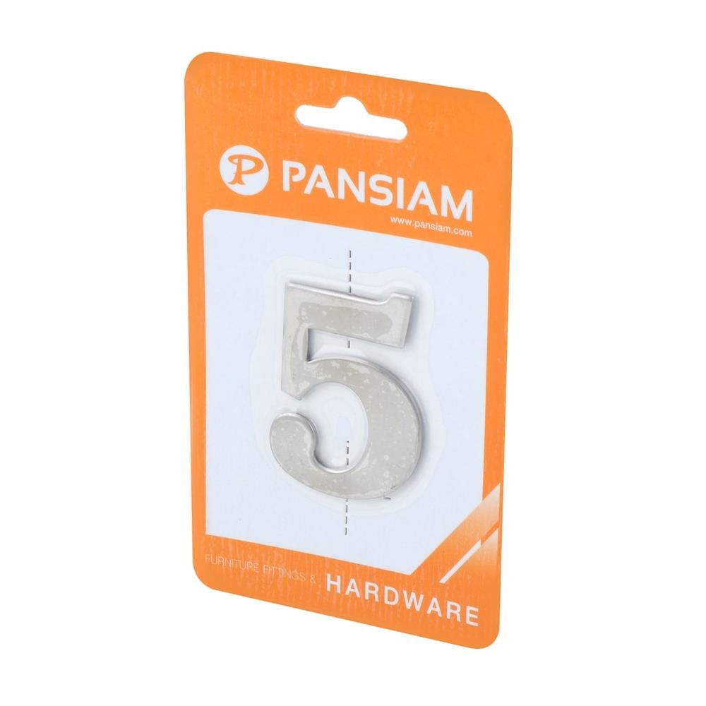 ตัวเลขอารบิค #5 PANSIAM AN-550 50 มม. สีสเตนเลส