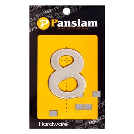 ตัวเลขอารบิค #8 PANSIAM AN-850 50 มม. สีสเตนเลส_0