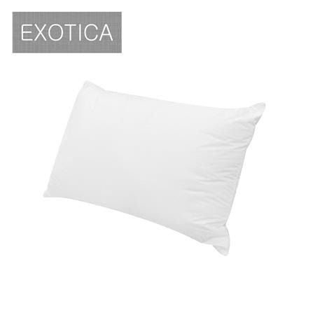 หมอนหนุน ใยสังเคราะห์ EXOTICA MICROFIBER PL1M 19x29 นิ้ว สีขาว_0