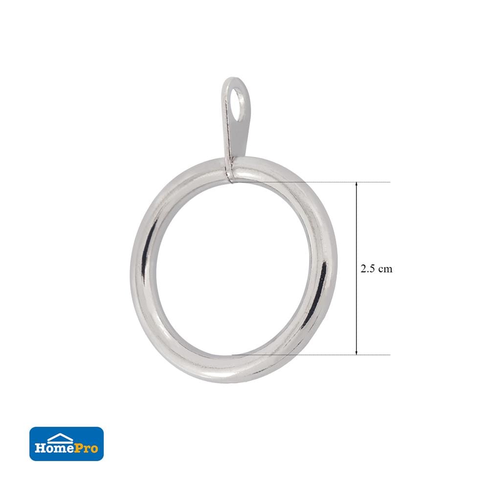 ห่วงคล้องรางเหล็ก HOME LIVING STYLE AQ25NK 25 มม. สี NICKEL (แพ็ก 20 ชิ้น)
