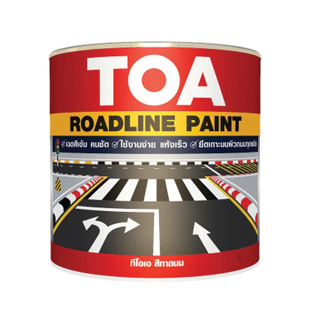สีทาถนน สะท้อนแสง TOA ROADLINE 715 สีแดง 1 แกลลอน
