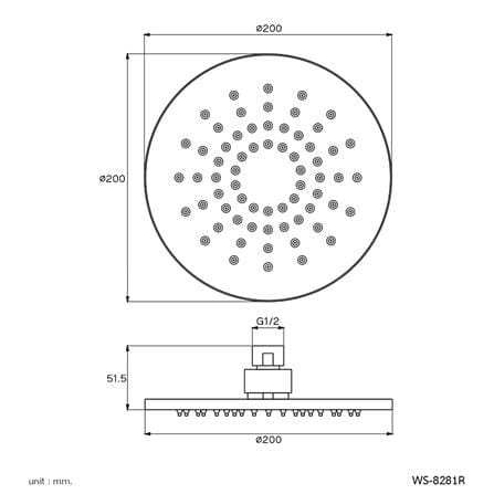 ชุดวาล์วฝังกำแพงผสม WS WS-6051 สเตนเลส_4
