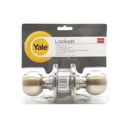 ลูกบิดประตู หัวกลม YALE KN-VCA5227US5 สีทองเหลืองรมดำ_1