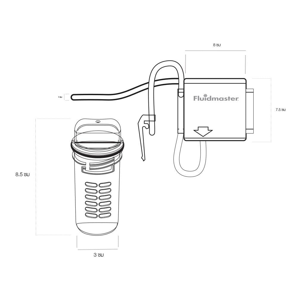 อุปกรณ์กันกลิ่น-โถชักโครก FLUIDMASTER FL-8100