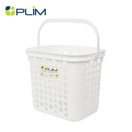 ตะกร้าผ้าเหลี่ยม 5010 ขาว PLIM
