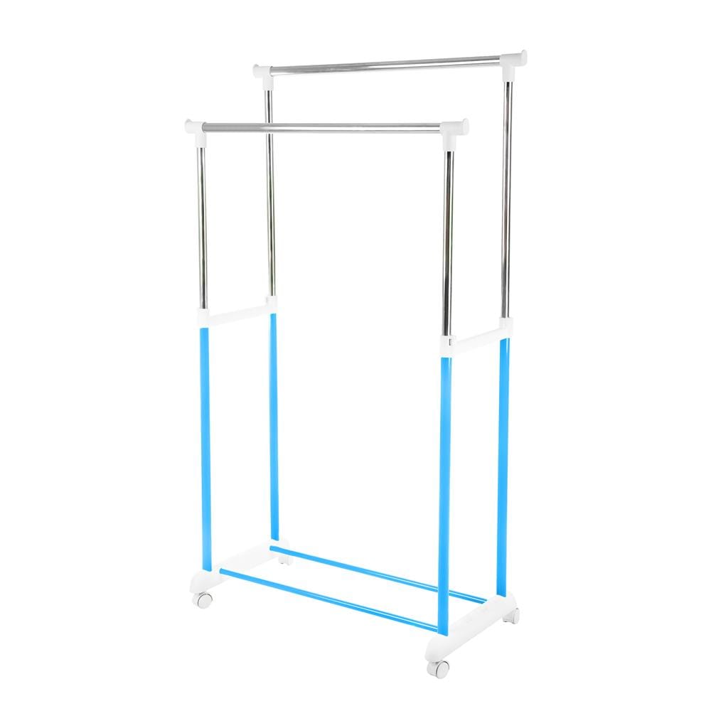 ราวแขวนบาร์คู่ปรับระดับ 81x43x90cm สีฟ้า PLIM