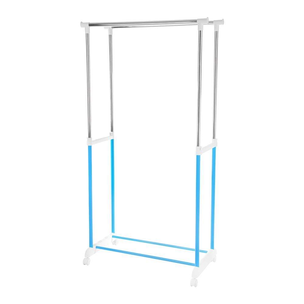 ราวแขวนบาร์คู่ปรับระดับ 81x43x90cm สีฟ้า PLIM