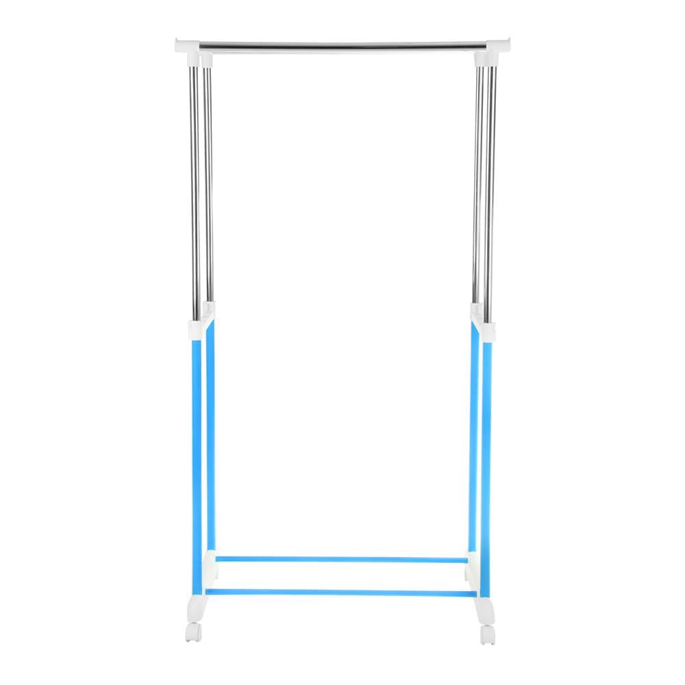 ราวแขวนบาร์คู่ปรับระดับ 81x43x90cm สีฟ้า PLIM