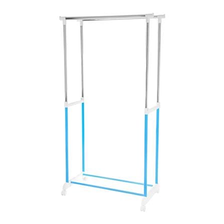 ราวแขวนบาร์คู่ปรับระดับ 81x43x90cm สีฟ้า PLIM_1