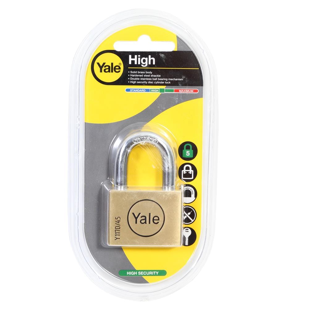 กุญแจลูกปืน YALE BD45 45 มม.