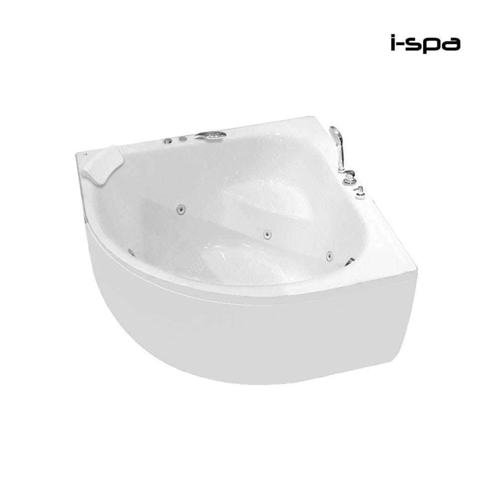 อ่างอาบน้ำวนเข้ามุม แบบลอยตัว I-SPA BD-IZE001WF-E 120 ซม. สีขาว