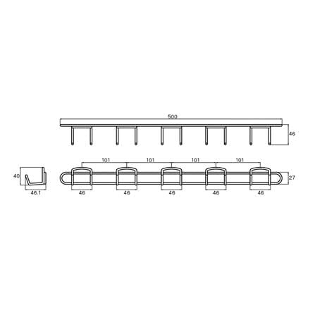 ขอแขวนผ้า WS WR-5403/50 สเตนเลส_1