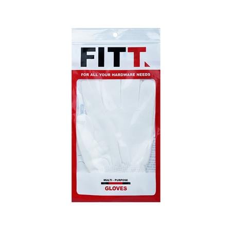 ถุงมือไนลอน FITT สีขาว_2