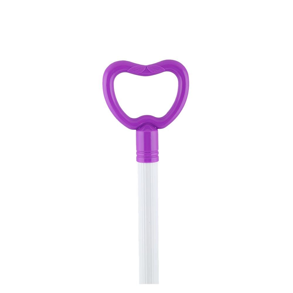ที่โกยผงพลาสติกลายใบไม้ ด้ามยาว BE MAN 9 นิ้ว สีม่วง