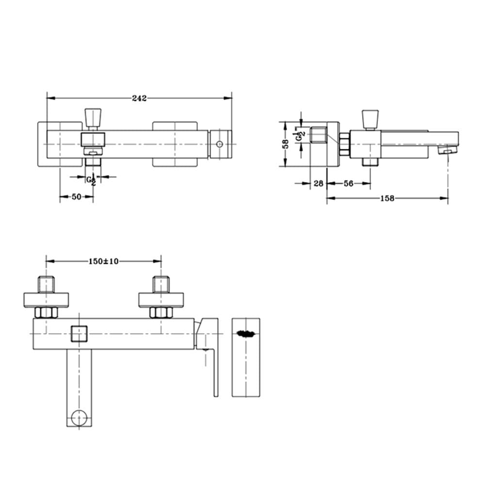 ก๊อกผสมอ่างอาบ KARAT FAUCET KF-25-720-50