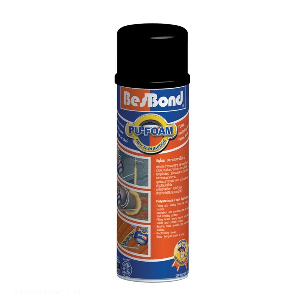 สเปรย์โฟม BESBOND PU 500 มล. สีขาว