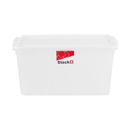 กล่องเก็บของ มีล้อ ฝาล็อค STACKO 2555 35.5 ลิตร สีขาว_1