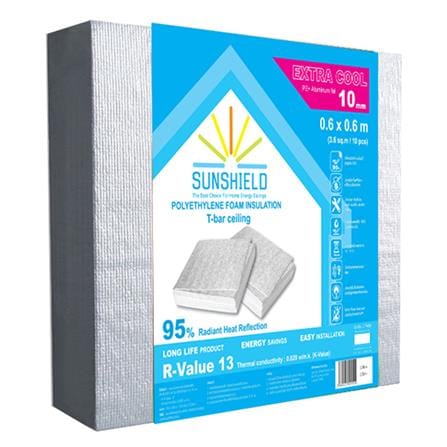 ฉนวนกันความร้อน PE SUNSHIELD หนา 10 มม. 60x60 ซม.