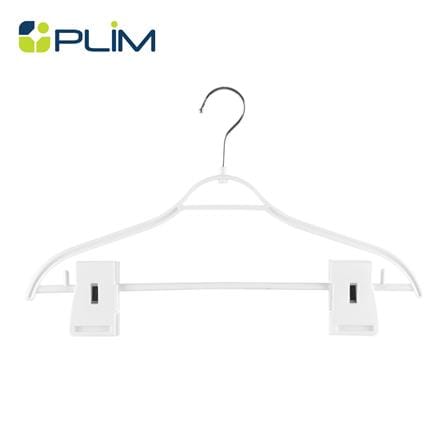 ไม้แขวนเสื้อมีหนีบ H-051AA SL ขาว PLIM
