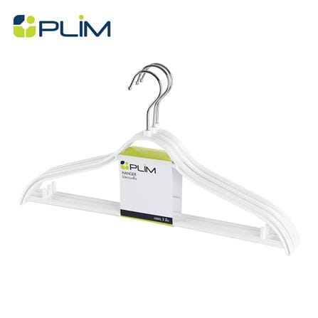 ไม้แขวนเสื้อ H-051 SL ขาว PLIM (1x3)_0