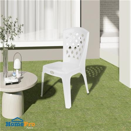 เก้าอี้พลาสติก SPRING CC07 สีขาว_4