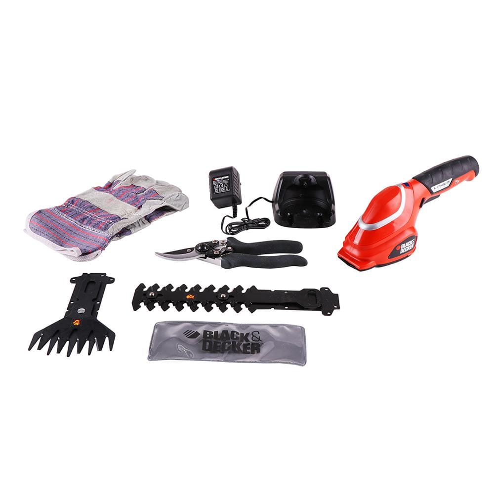 เครื่องตัดแต่งพุ่มไฟฟ้า (พร้อมแบตเตอรี่) BLACK&DECKER GSL700 7 โวลต์