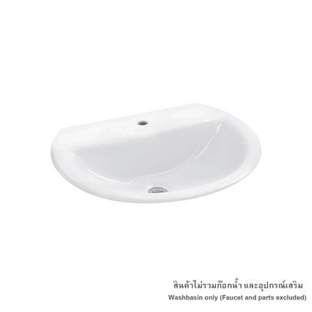 อ่างล้างหน้าฝังบนเคาน์เตอร์ AMERICAN STANDARD TF-0452-WT สีขาว_0