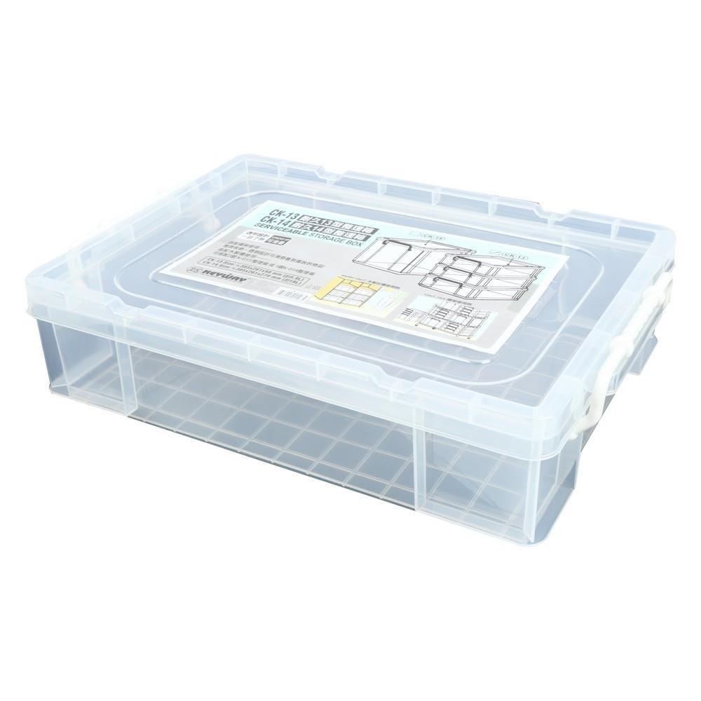 กล่องเก็บของ ฝาล็อค KEYWAY CK-13 5.9 ลิตร สีขาว