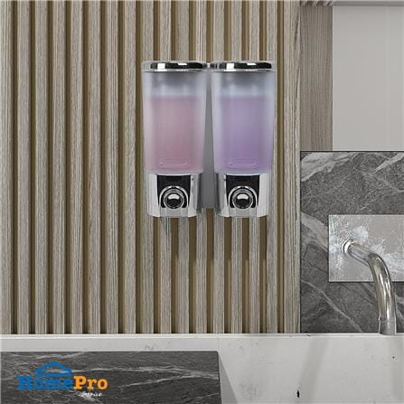ที่กดสบู่ 2 ช่อง MOYA TG111C-2 สีใส-โครม_3