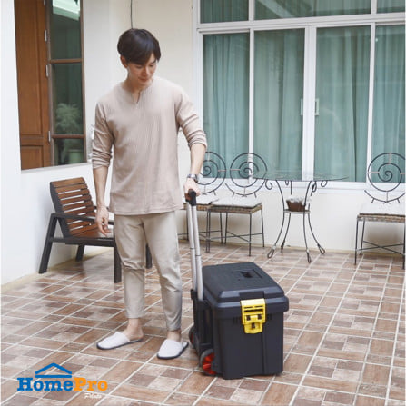 กล่องเครื่องมือพลาสติกล้อลาก MATALL HL3042-G สีดำ/เหลือง_7