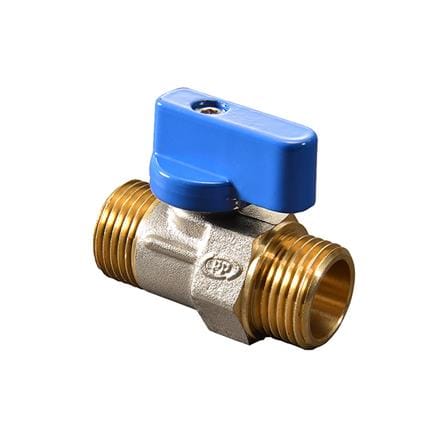 MINI BALL VALVE PP MM 1/2IN BLUE