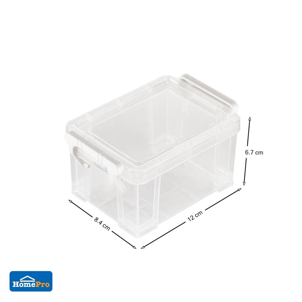 กล่องหูล็อค STACKO CM4 8.4x12x6.7 ซม. สีใส