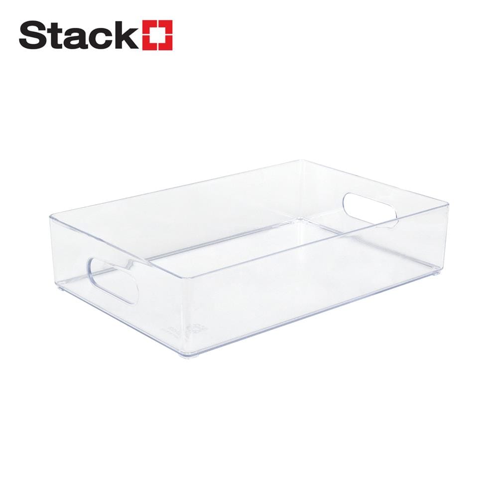 กล่องแบ่งช่อง 1 ช่อง STACKO TLV602 16.3x24.6x5.6 ซม. สีใส