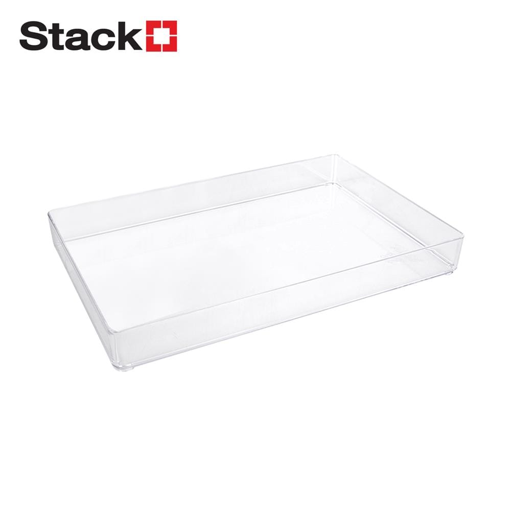 กล่องแบ่งช่อง 1 ช่อง STACKO TLV603 16.3x24.6x2.9 ซม. สีใส