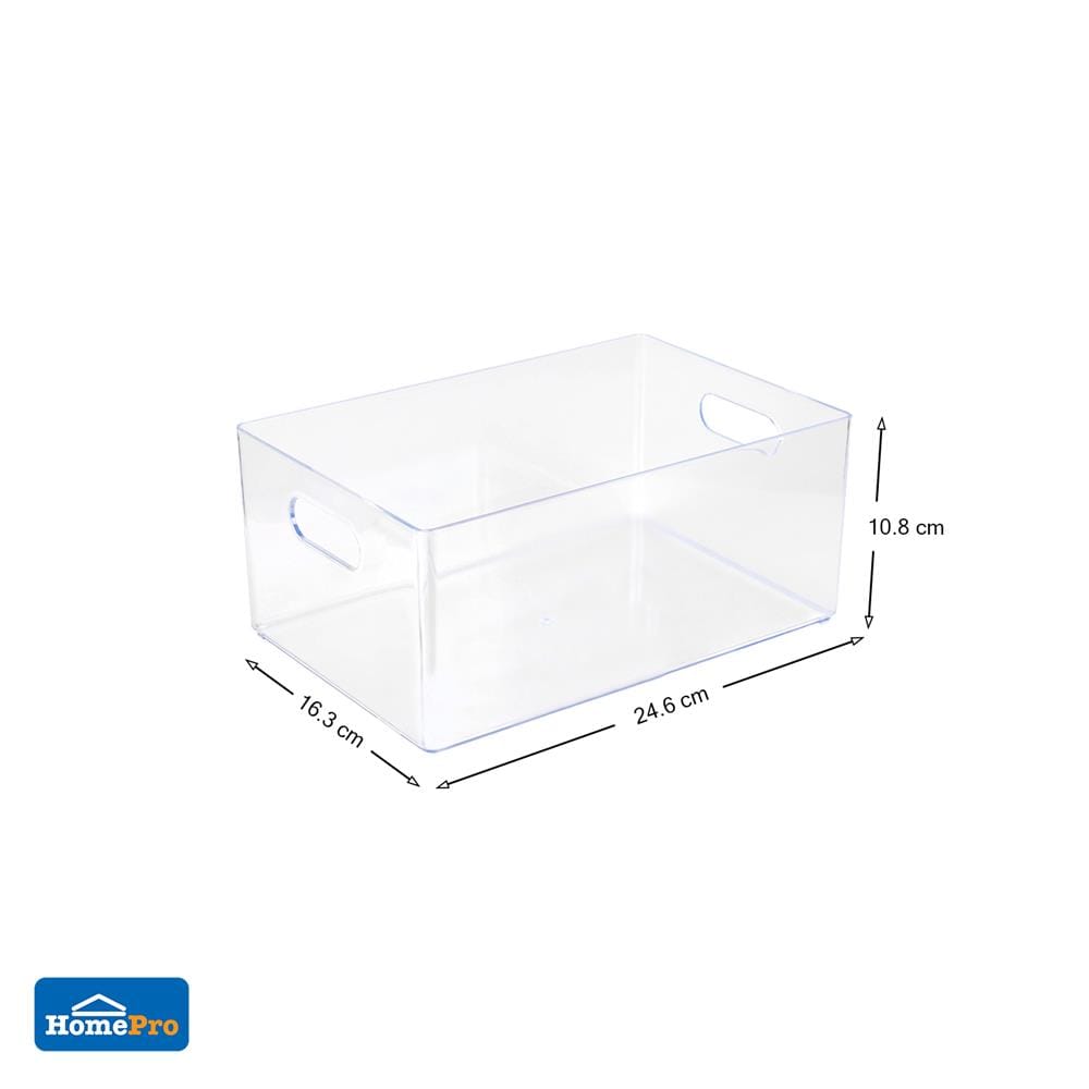 กล่องแบ่งช่อง 1 ช่อง STACKO TLV601 16.3x24.6x10.8 ซม. สีใส