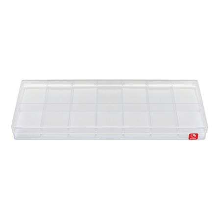 14-COMPARTMENT BOX WITH SPONGE BOXBOX 224-14SPL CLEAR