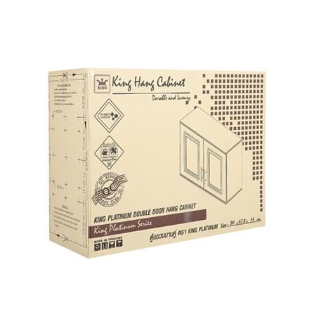 ตู้คู่ ABS KING PLAT-Zercon 90x67.8 ซม. สีโอ๊ค_4