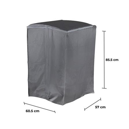 ผ้าคลุมเครื่องซักผ้าฝาบน PVC PLIM สีเทา_4