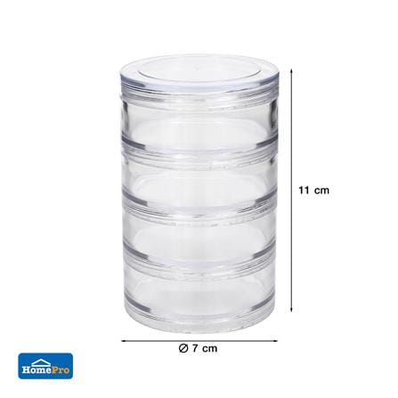 กล่องแบ่งช่อง 1 ช่อง STACKO TLC-704 7x7x11 ซม. สีใส_4